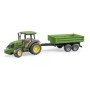 Bruder tractor John Deere 5115M cu remorca basculabila